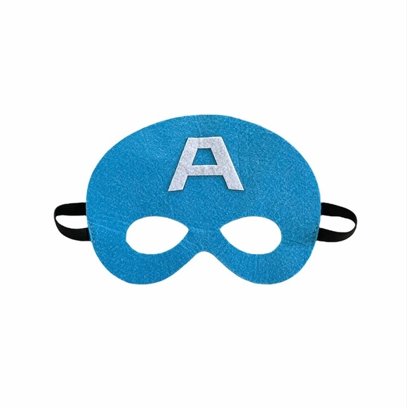 Captain America Superhero Kids Halloween/ Cosplay Elastic Face Mask - Picture 1 of 6